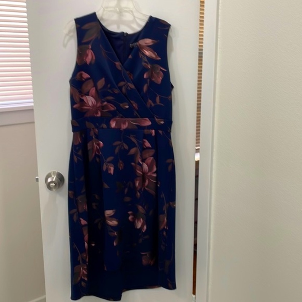 Enfocus studios navy blue dress